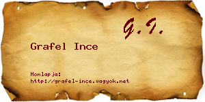 Grafel Ince névjegykártya