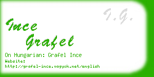 ince grafel business card